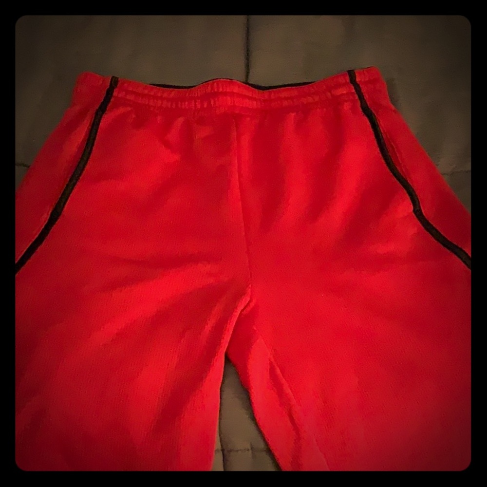 Red basketball shorts. Great condition!